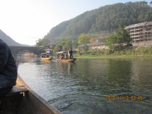Stilt houses and riverside buildings along the Tuo River in Fenghuang Ancient Town, Hunan