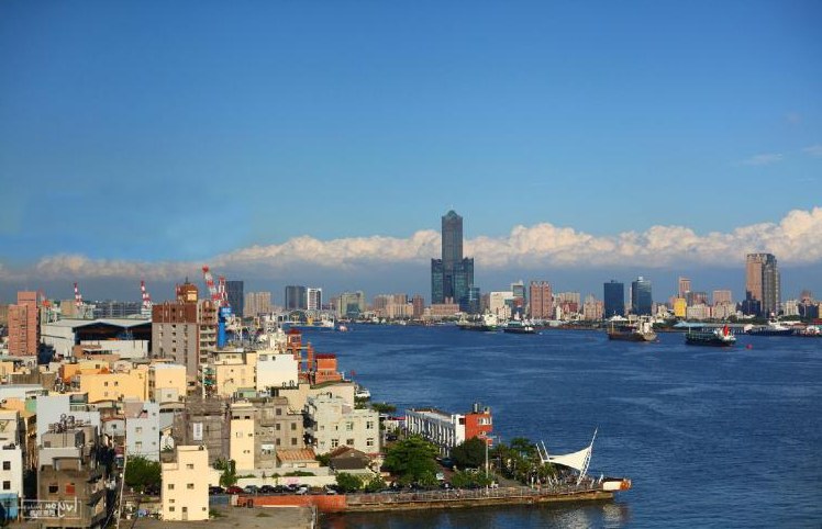 Travel scene from Kaohsiung waterfront or streets