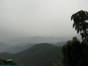 Forested hills and mountain landscape at Mount Mogan, Zhejiang