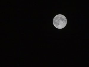 Bright full moon during Mid-Autumn Festival night